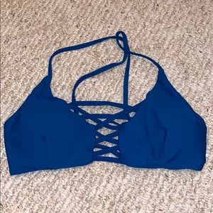 Biking top blue